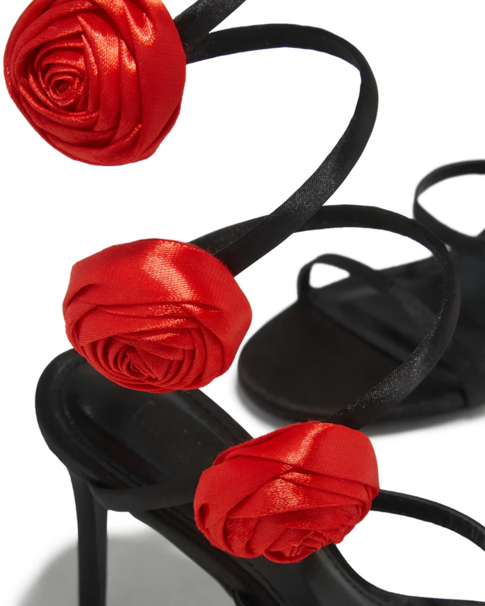 Henriette – Floral embellishment – Rosette coil-strap heels-15137993064832-Santi Vento Atelier
