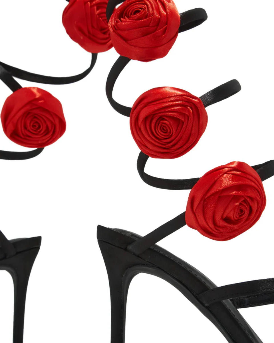 Henriette – Floral embellishment – Rosette coil-strap heels-15137993064832-Santi Vento Atelier