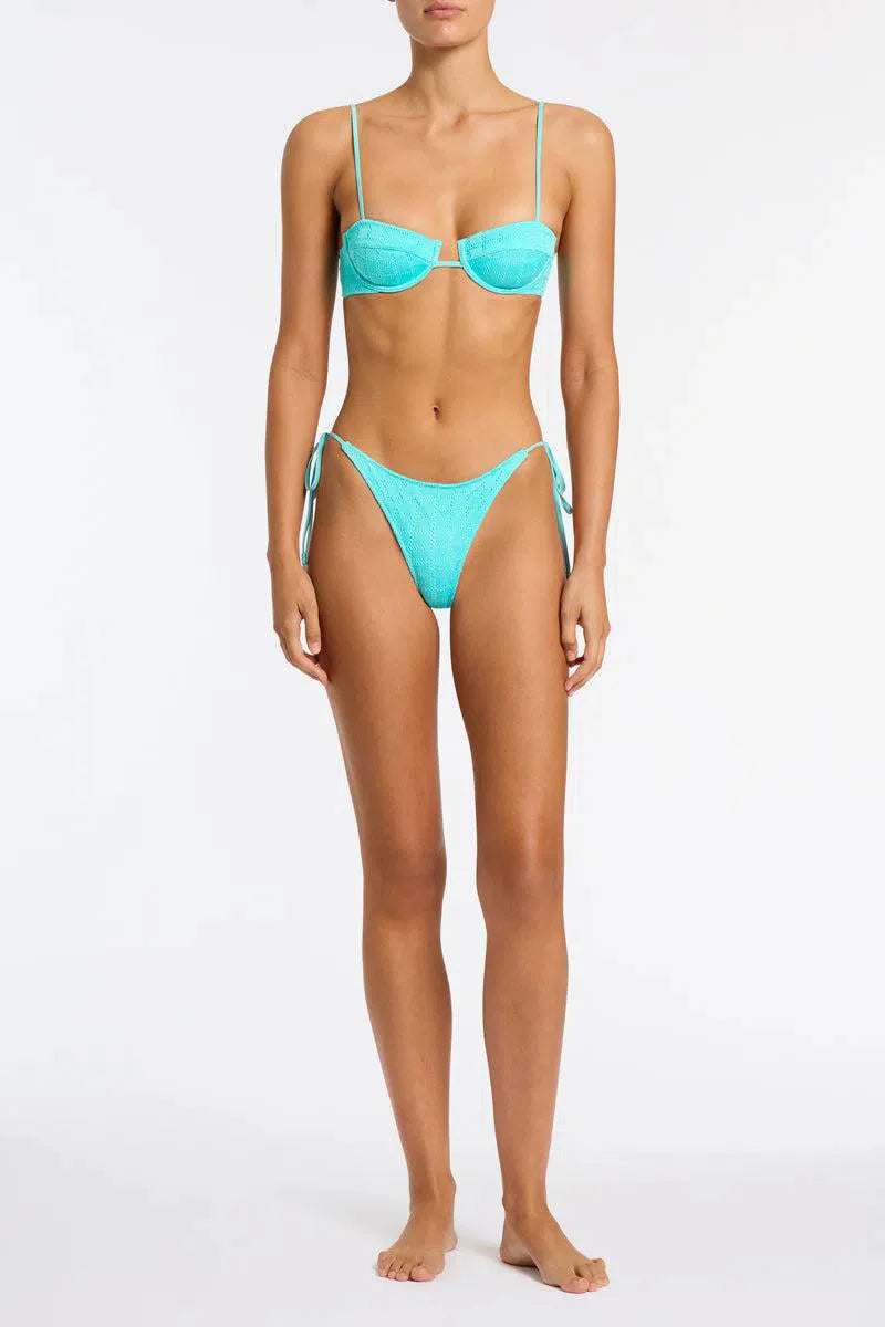 Ilona – Self-tie bottoms – Java-inspired textured bikini set-15138009219456-Santi Vento Atelier