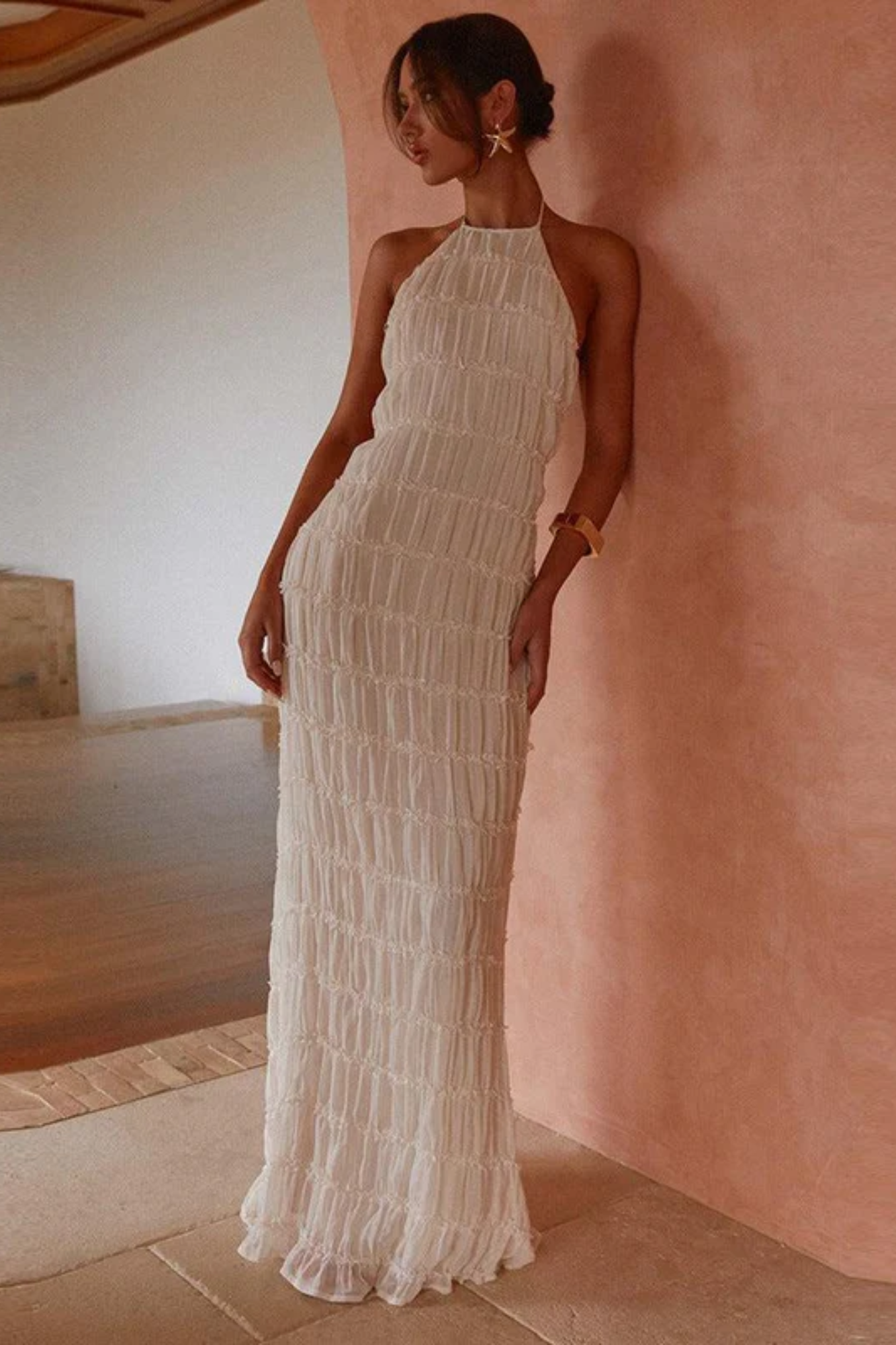 Isadora – Ethereal elegance – Halter maxi dress-15139767550336-Santi Vento Atelier