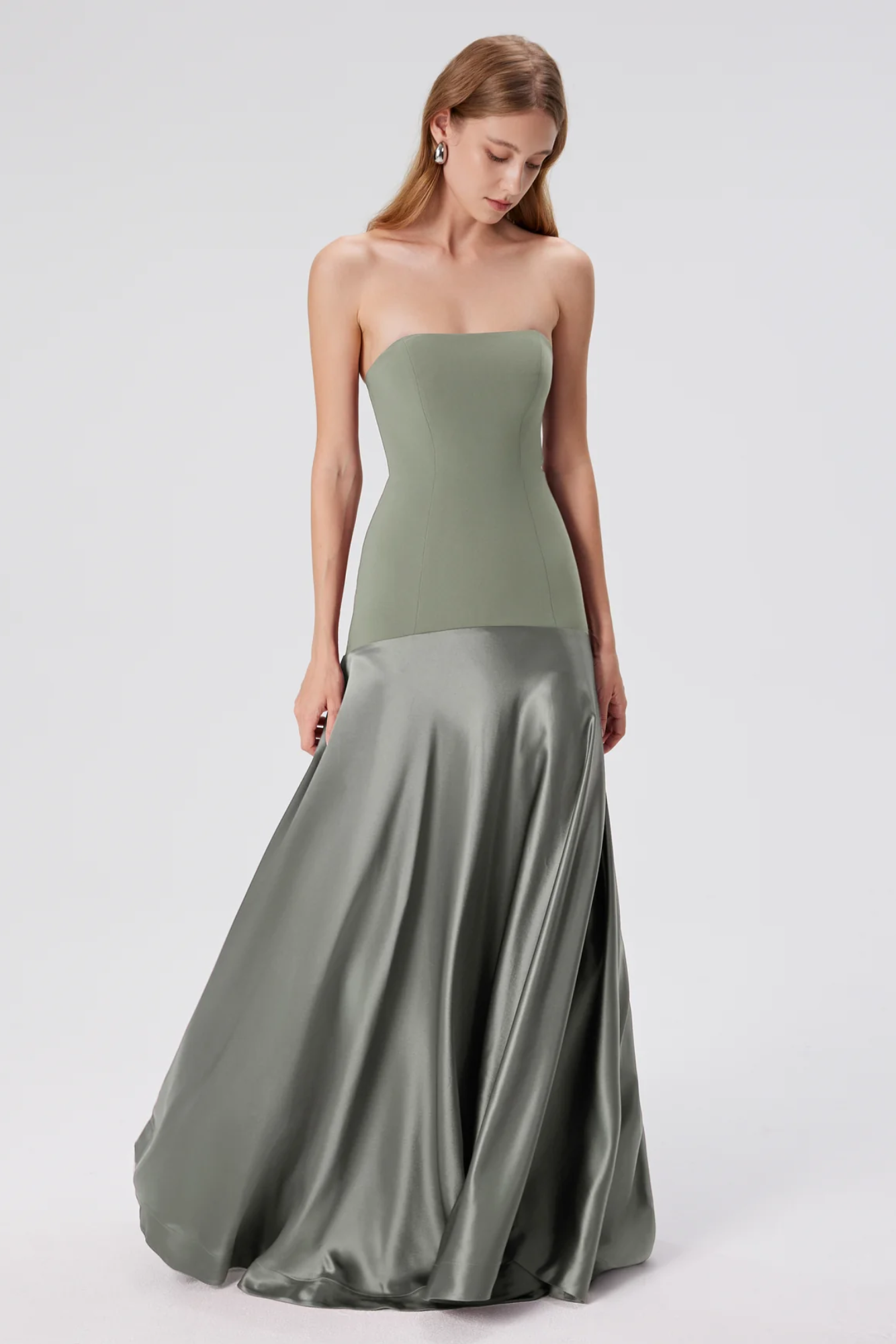 Isavelle – Sculpted fit – Strapless evening gown-15170343666048-Santi Vento Atelier