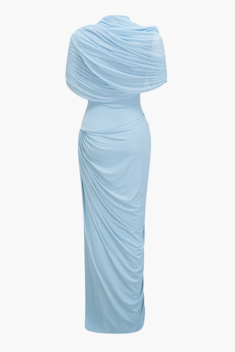 Katherine – Draped silhouette – One-shoulder evening gown-15170333901184-Santi Vento Atelier