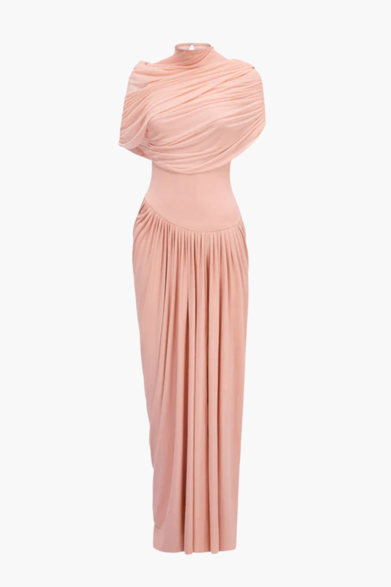 Katherine – Draped silhouette – One-shoulder evening gown-15170333901184-Santi Vento Atelier