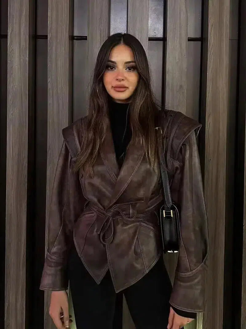 Katniss – Western-inspired style – Leather jacket-15137995719040-Santi Vento Atelier