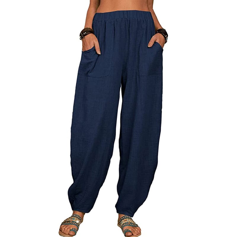 Leona – Relaxed linen blend – Wide leg trousers-15148509462912-Santi Vento Atelier