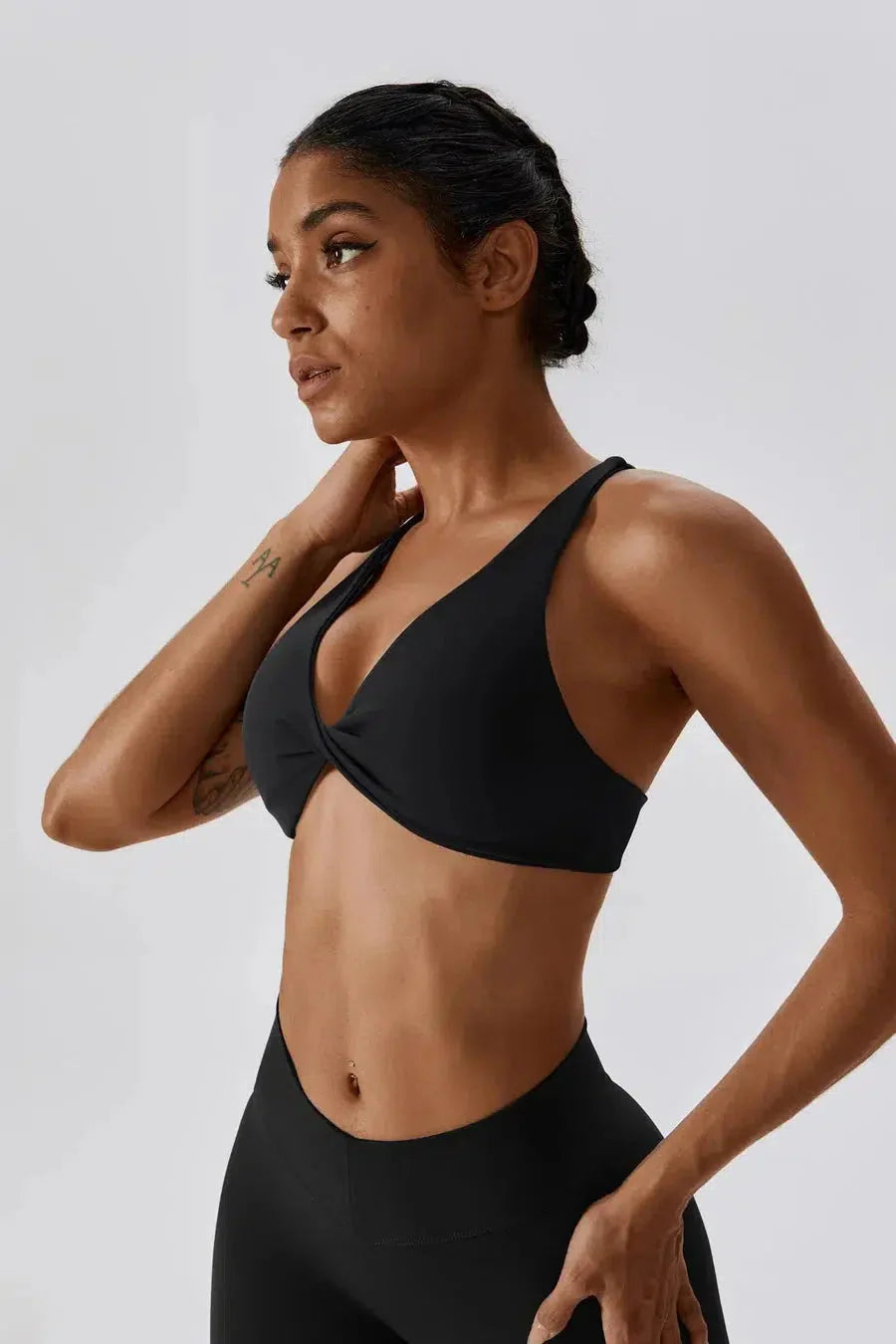 Lorelei – Crossback straps – Sculpting sports bra-15138001060224-Santi Vento Atelier