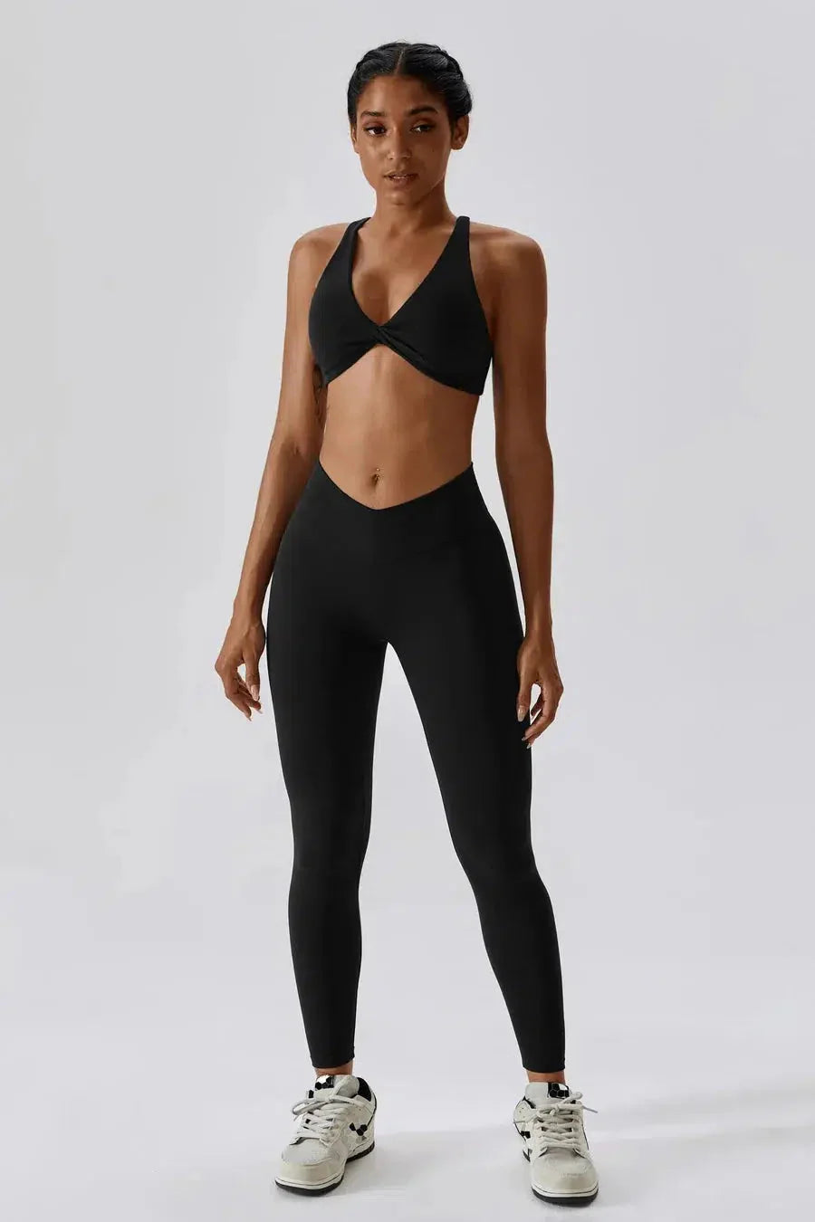 Lorelei – Crossback straps – Sculpting sports bra-15138001060224-Santi Vento Atelier