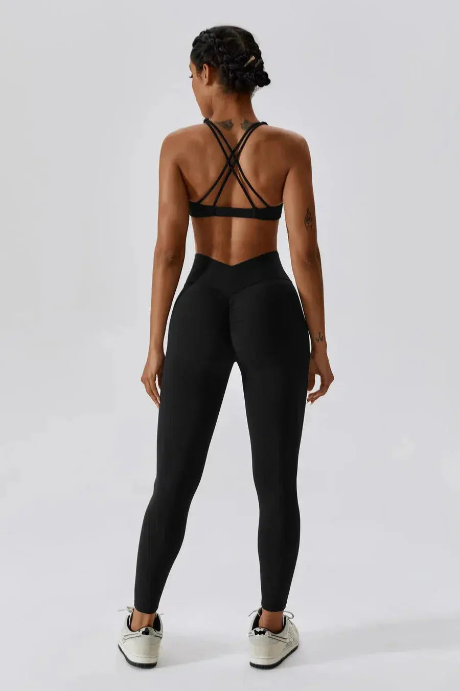 Lorelei – Crossback straps – Sculpting sports bra-15138001060224-Santi Vento Atelier