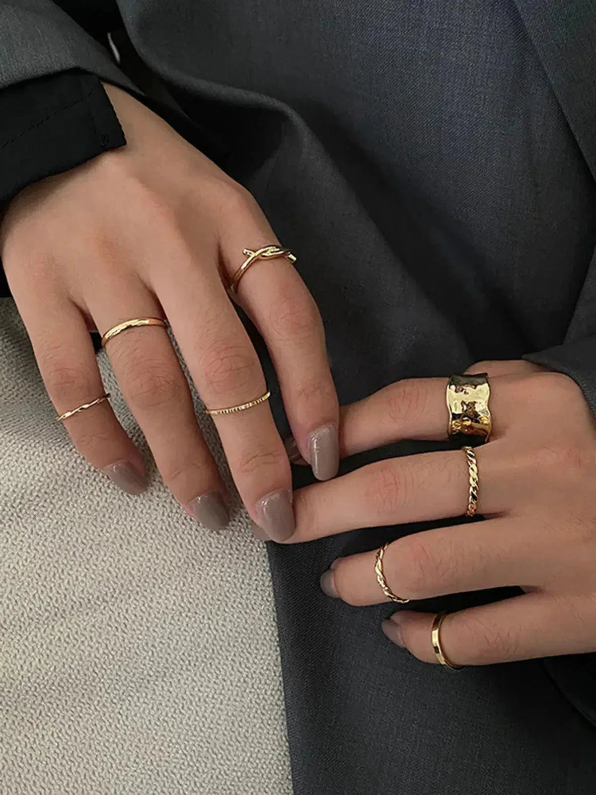 Lorena Elegante – Minimalist design – Ring set-15137988313472-Santi Vento Atelier