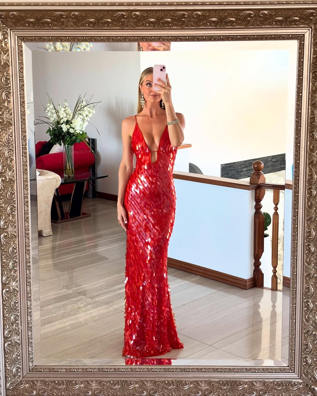 Lucerine – Sequin shimmer – Plunge backless gown-15151291629952-Santi Vento Atelier