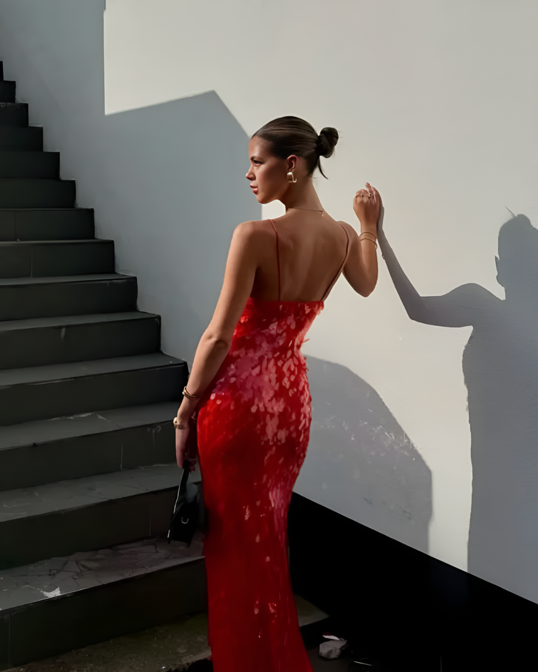 Lucerine – Sequin shimmer – Plunge backless gown-15151291629952-Santi Vento Atelier