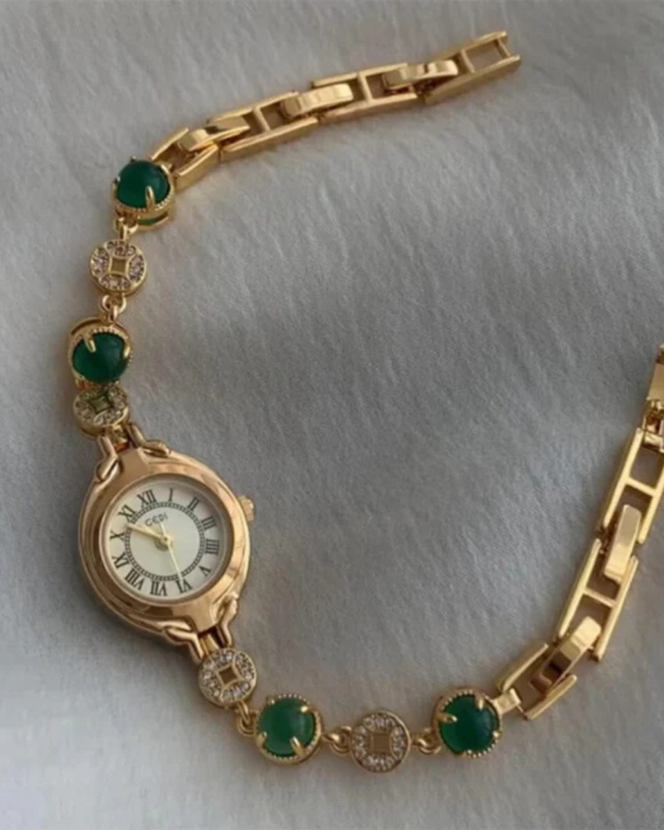 Lumière – Emerald dial – Bracelet watch-15137987428736-Santi Vento Atelier