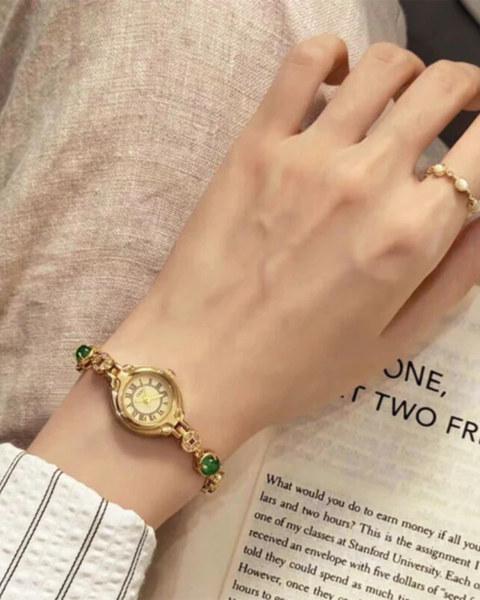 Lumière – Emerald dial – Bracelet watch-15137987428736-Santi Vento Atelier