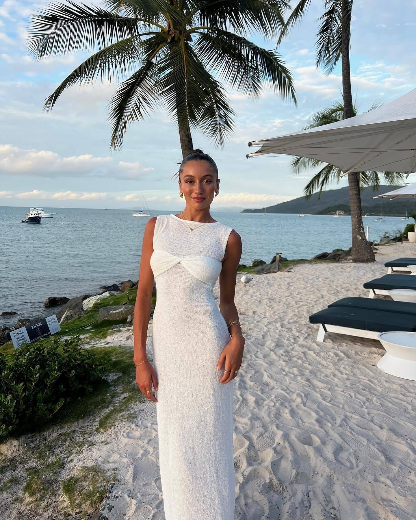 Lumivetta – Twist front – Sleeveless maxi dress-15167895306624-Santi Vento Atelier