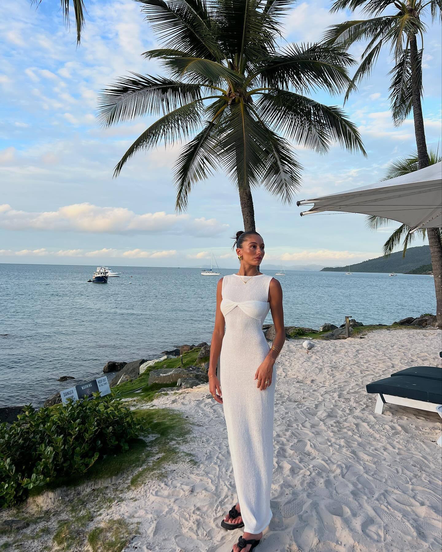 Lumivetta – Twist front – Sleeveless maxi dress-15167895306624-Santi Vento Atelier