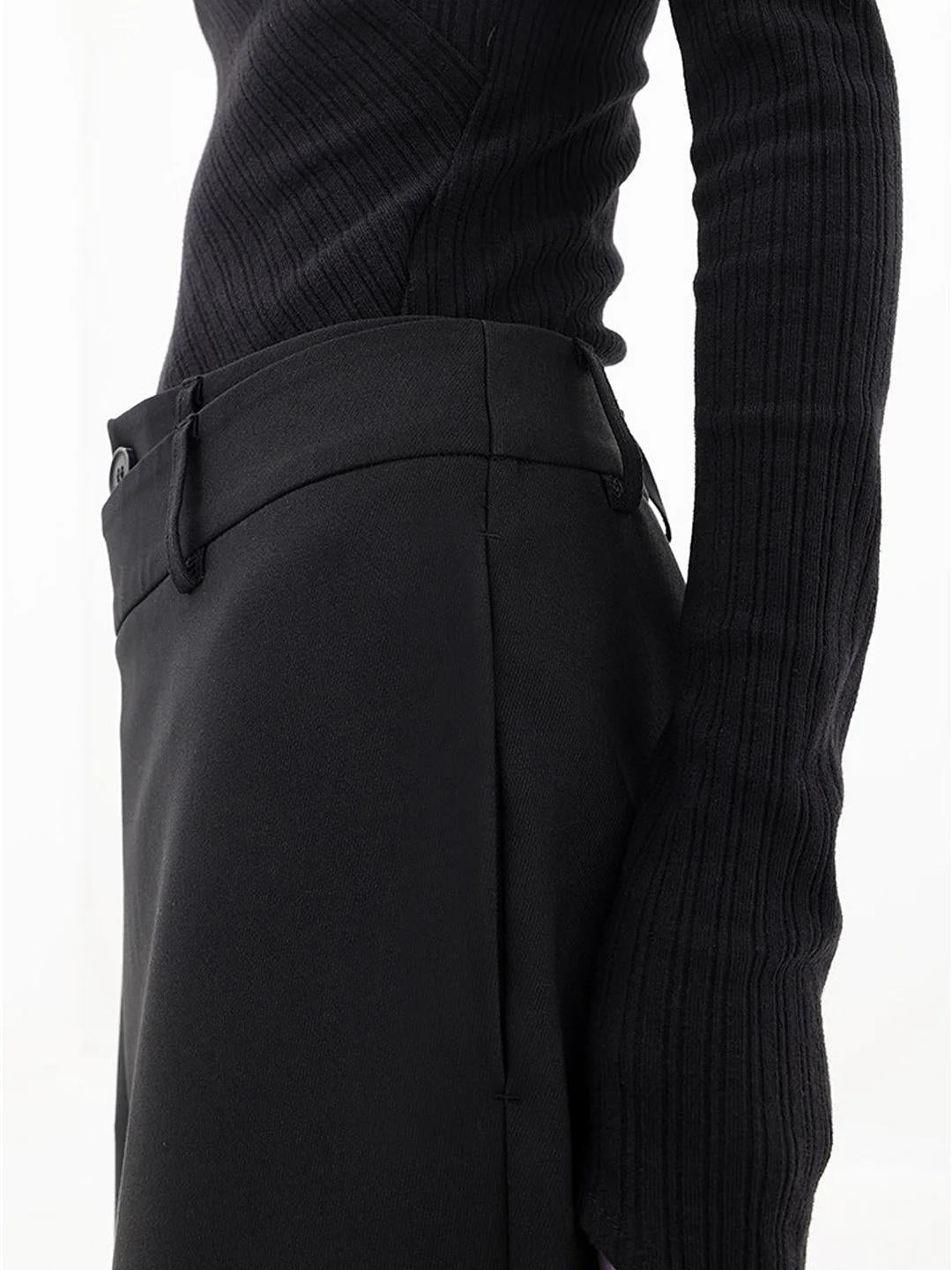 Lunafina – Asymmetric overlay – Wide-leg trousers-15140932845952-Santi Vento Atelier