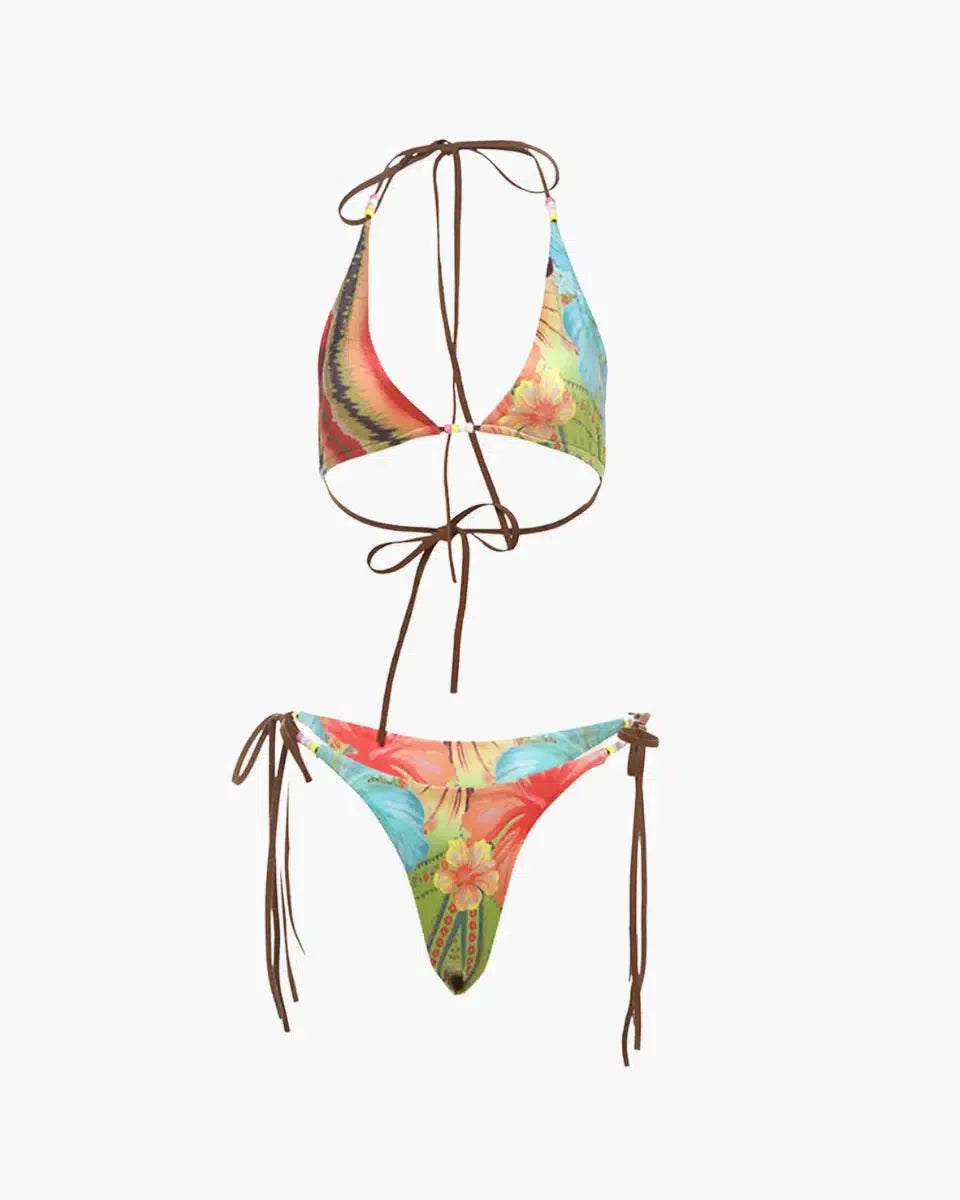 Lusora – Retro-inspired style – Floral bikini set-15138009153920-Santi Vento Atelier