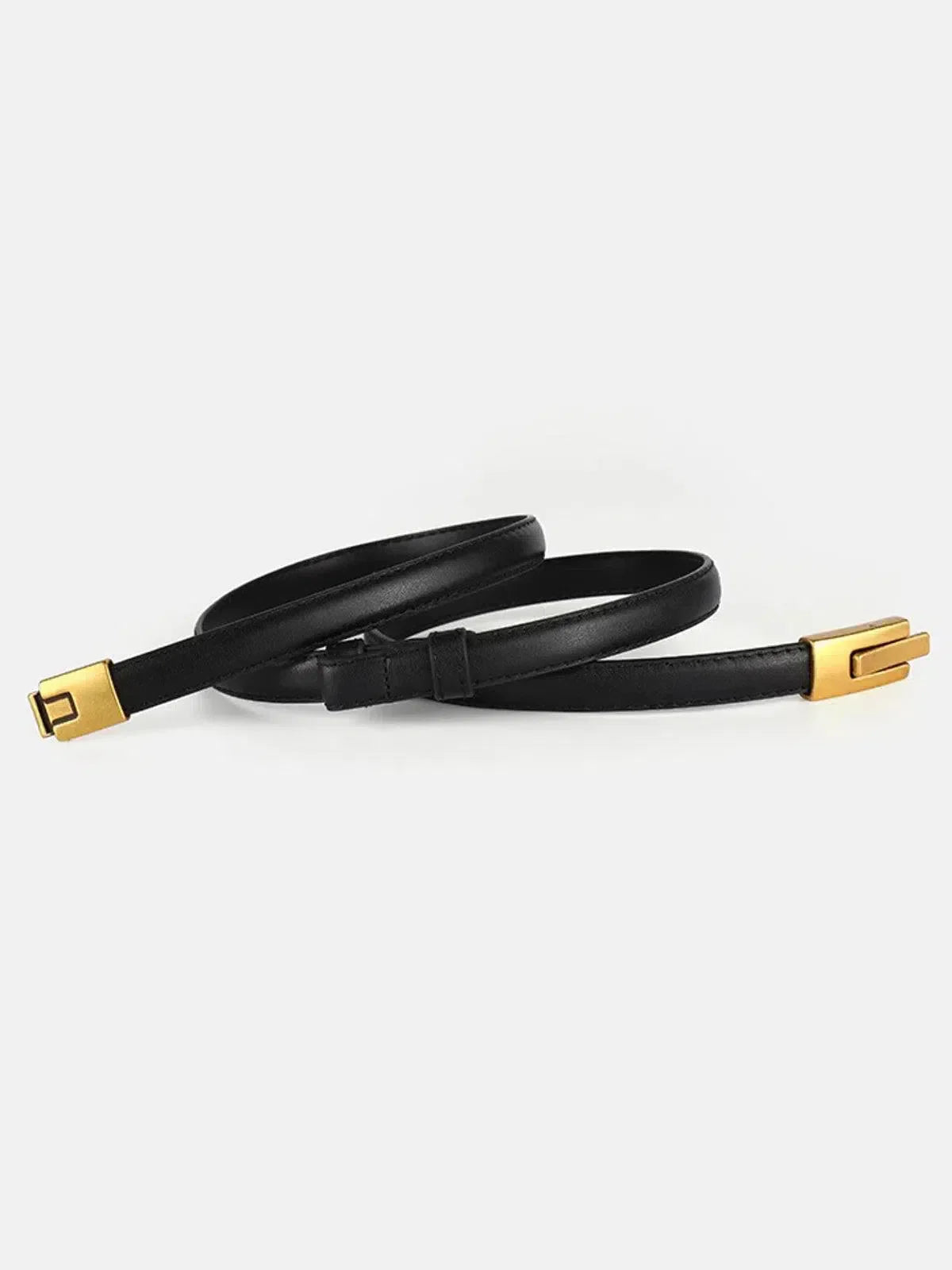 Lyra – Sleek durable finish – Faux leather belt-15137956069760-Santi Vento Atelier