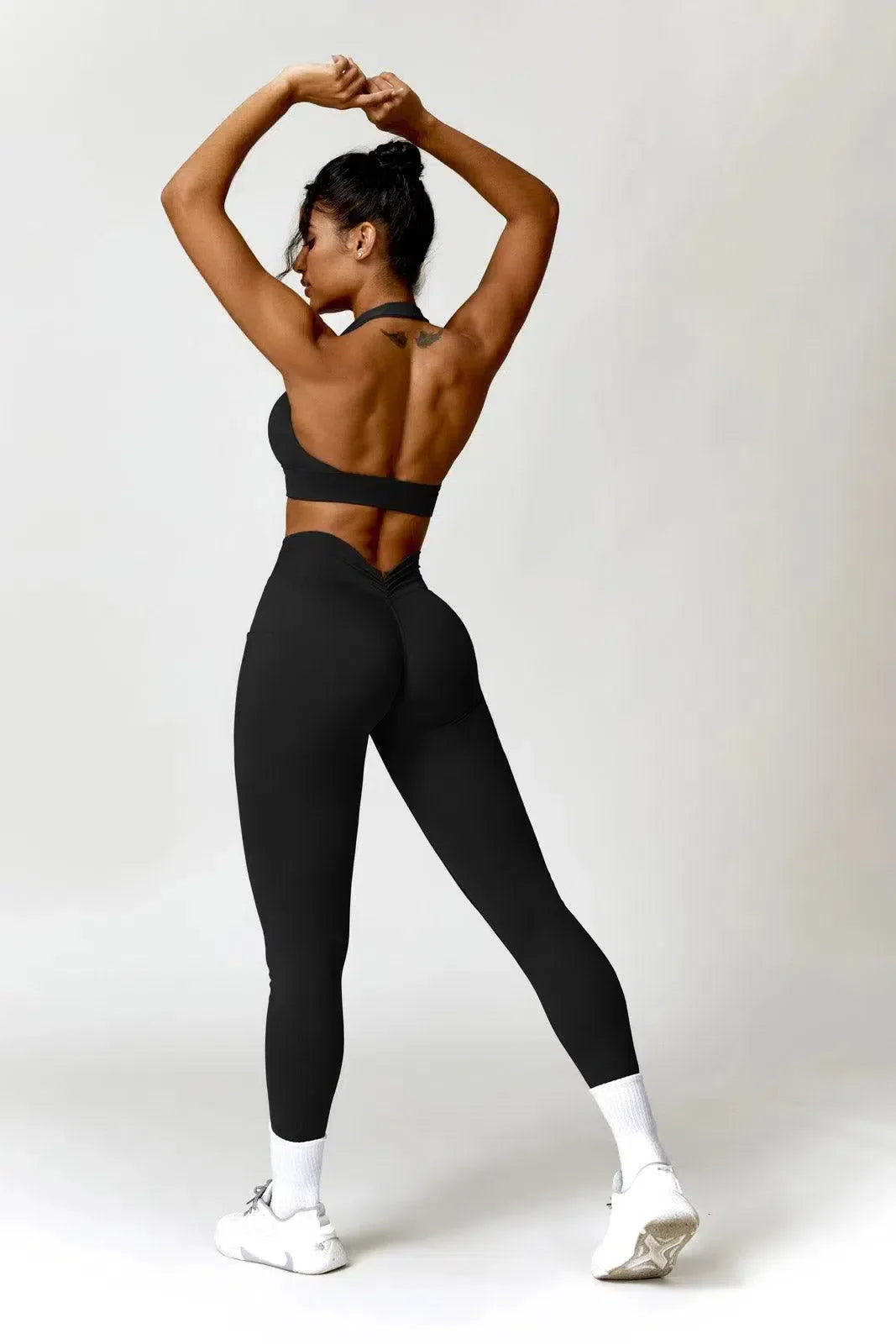 Lyselle – Side pocket – High-waisted leggings-15138001420672-Santi Vento Atelier