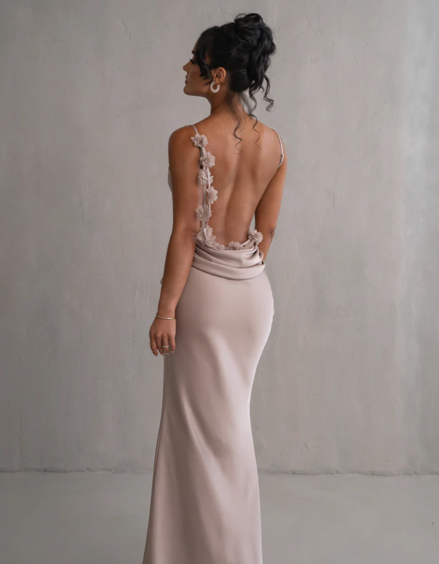 Mariam – Satin drape – Spaghetti strap gown-15151056945536-Santi Vento Atelier