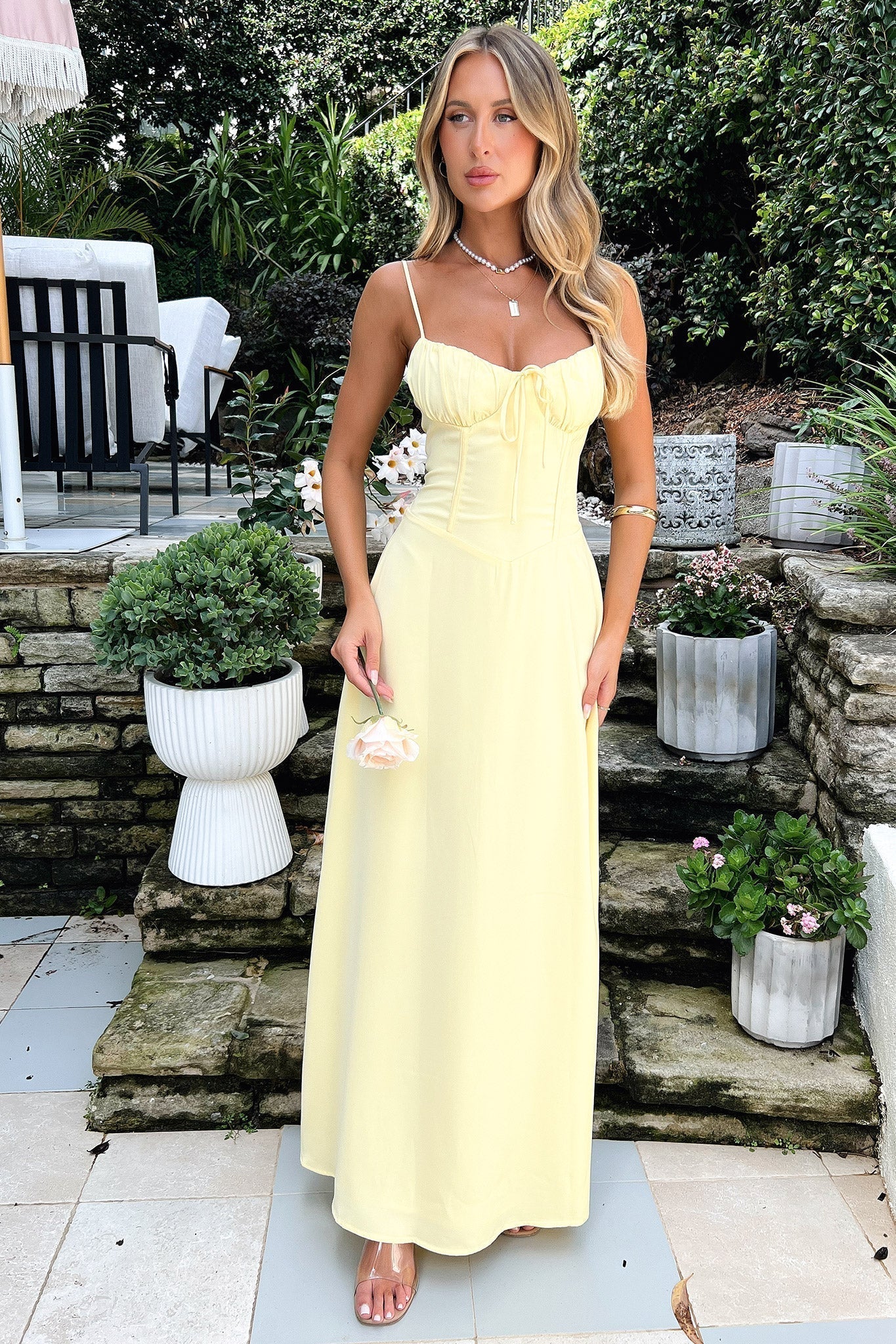 Mirellune – Corset bodice – Spaghetti strap sundress-15151284683136-Santi Vento Atelier