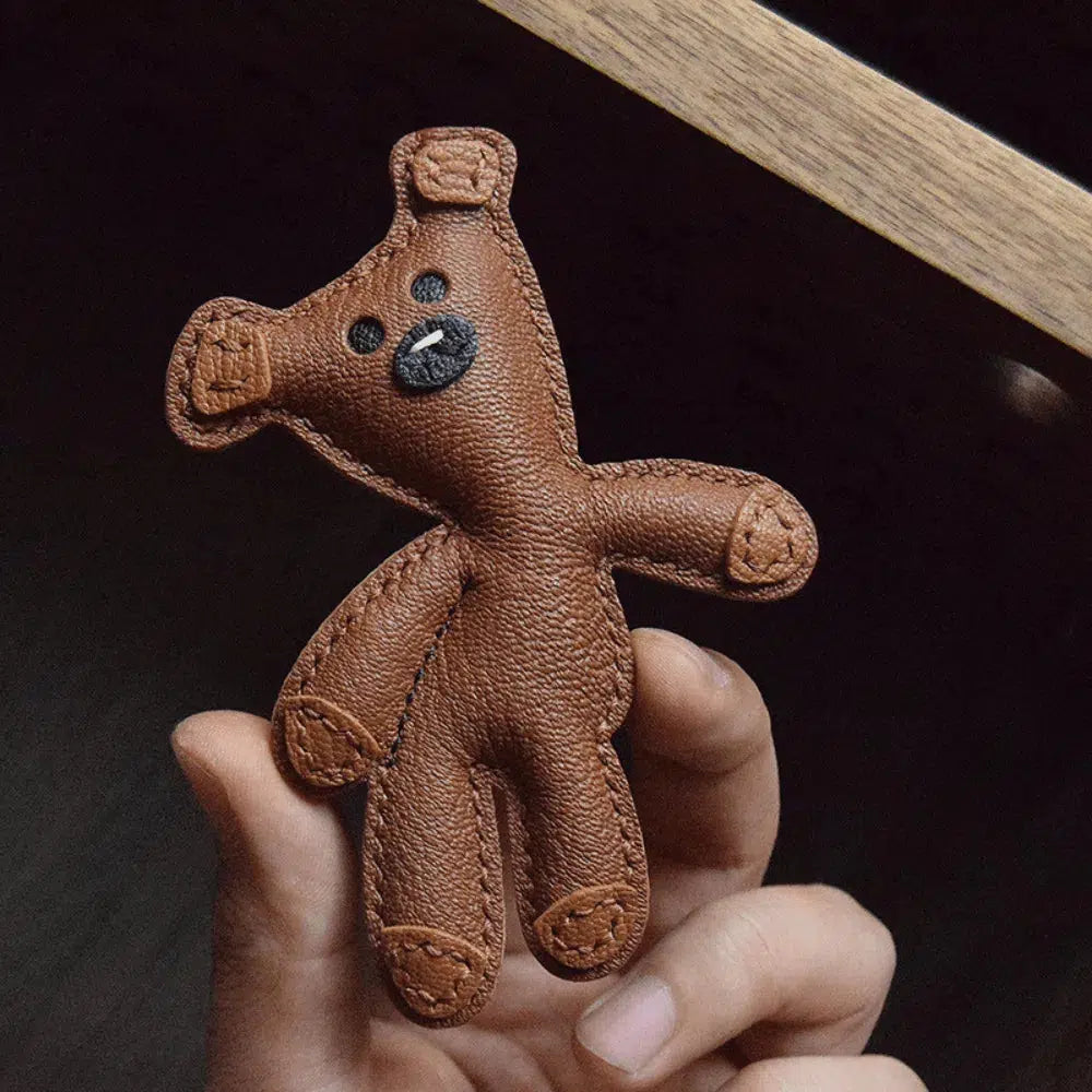 Mr. Bean Teddy – Nostalgic teddy bear design – Bag charm-15137985069440-Santi Vento Atelier