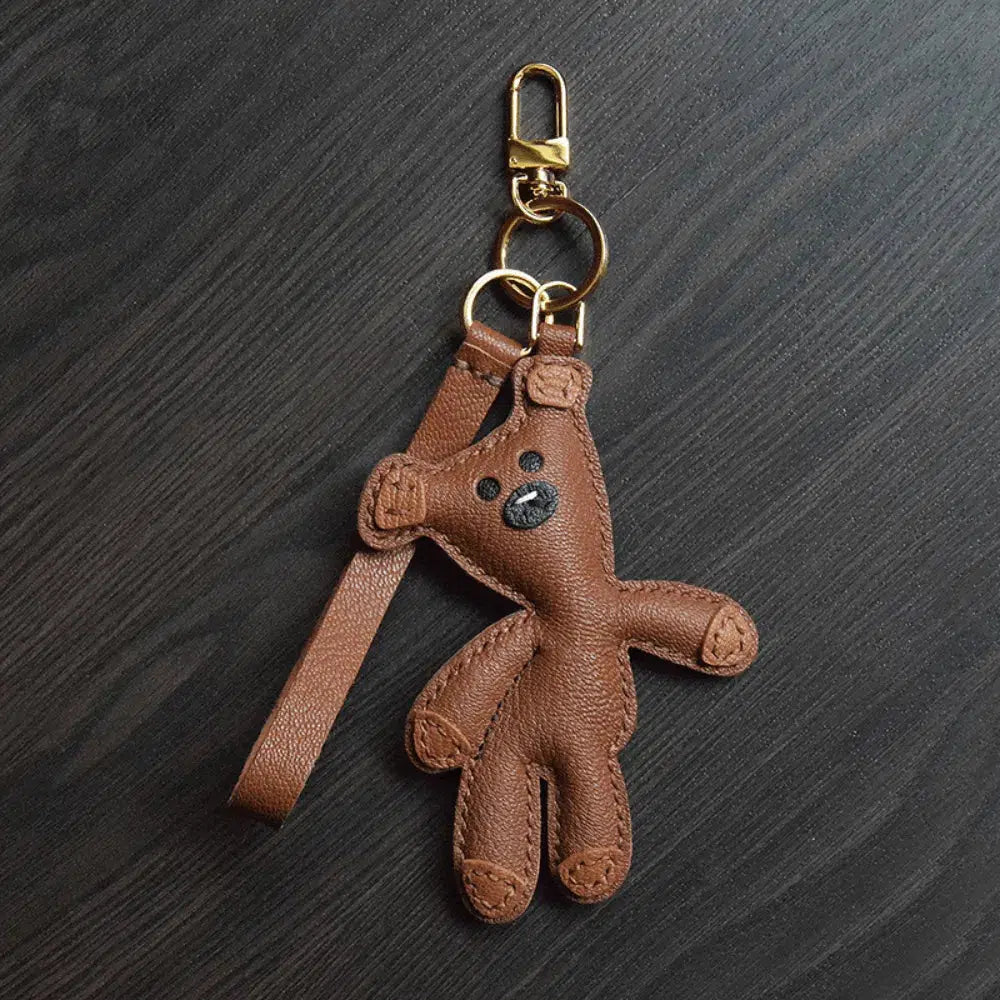 Mr. Bean Teddy – Nostalgic teddy bear design – Bag charm-15137985069440-Santi Vento Atelier