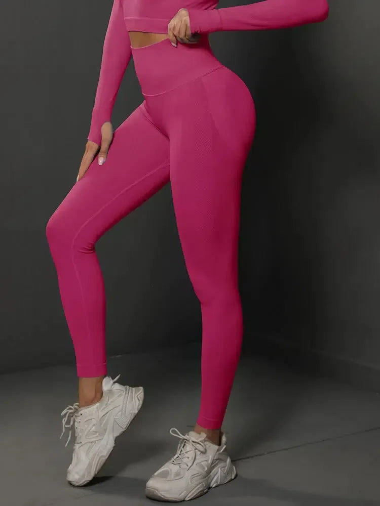 Nicoletta – Seamless design – Sleek gymwear leggings-15138001912192-Santi Vento Atelier