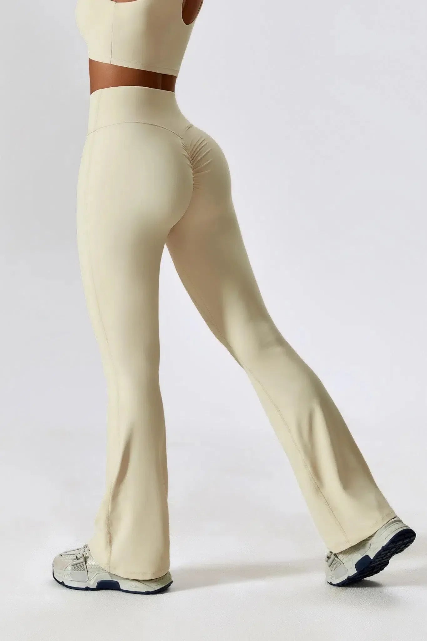 Nicolina – Square neckline – Top & flared leggings set-15138002928000-Santi Vento Atelier
