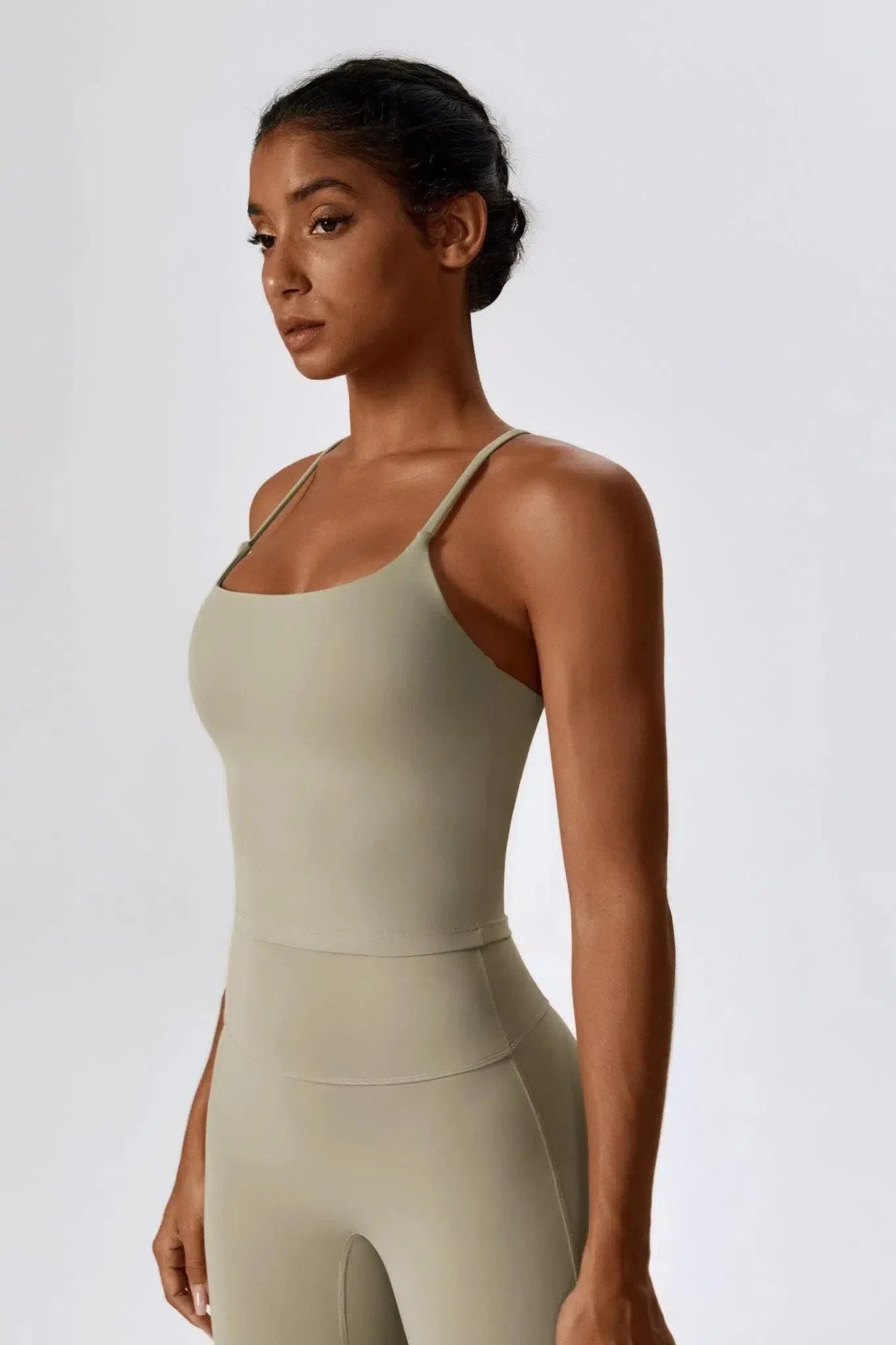 Nicolina – Square neckline – Top & flared leggings set-15138002928000-Santi Vento Atelier