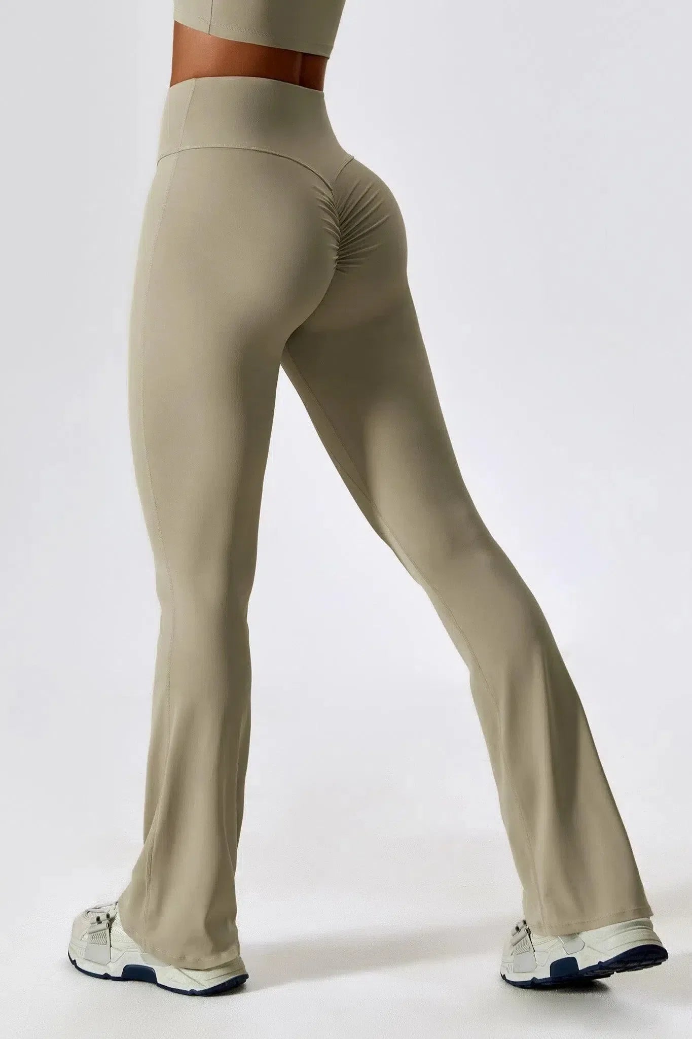 Nicolina – Square neckline – Top & flared leggings set-15138002928000-Santi Vento Atelier