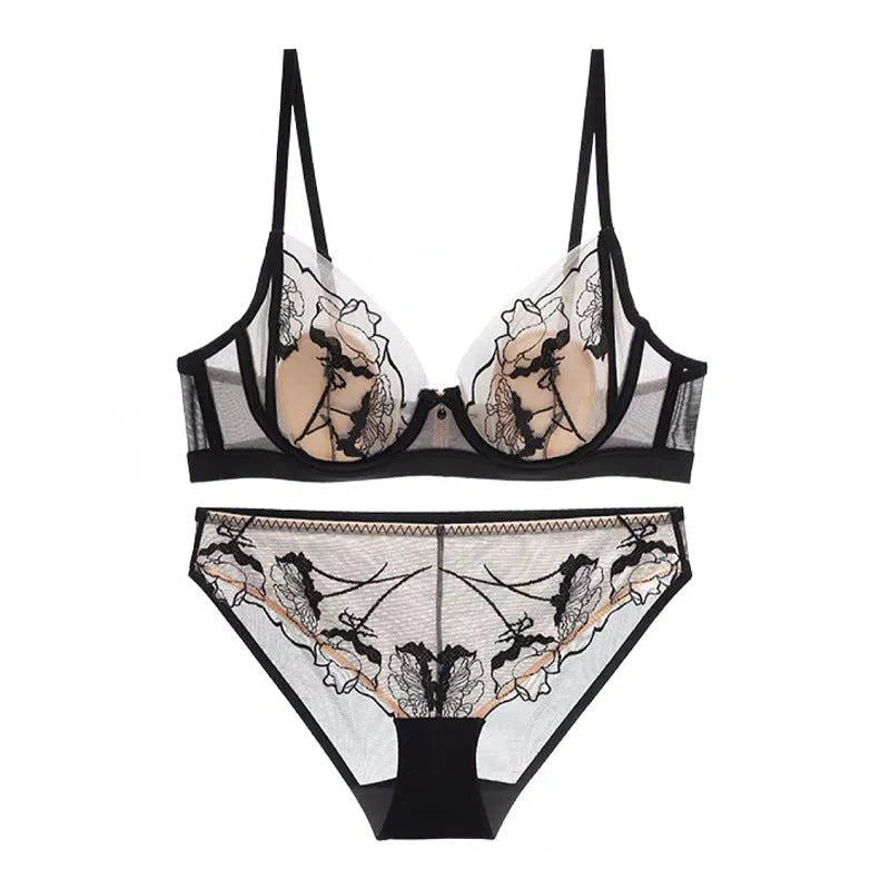 Nivara – Mesh floral – Lingerie set-15138004828544-Santi Vento Atelier