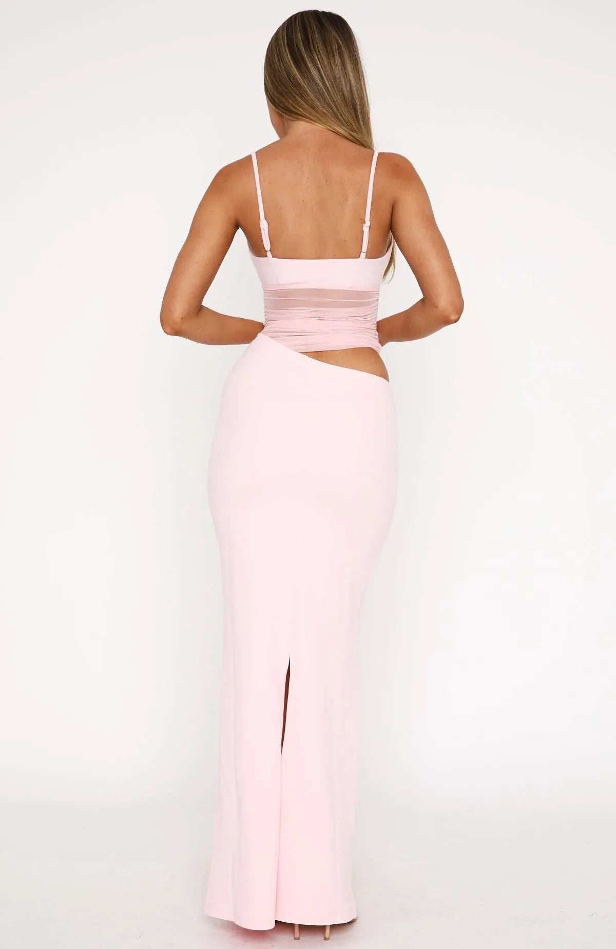 Noira – Sheer panel – Evening maxi dress-15142092112256-Santi Vento Atelier
