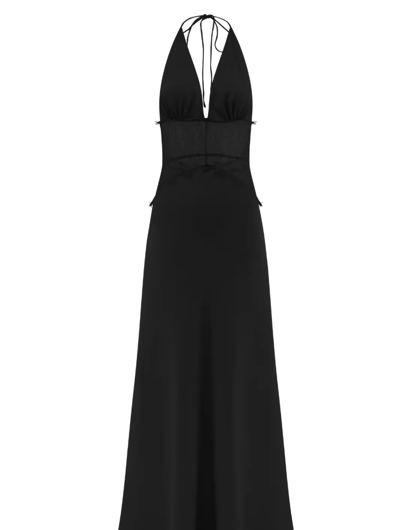 Noirélune – Lace waist detail – Halterneck gown-15156713161088-Santi Vento Atelier