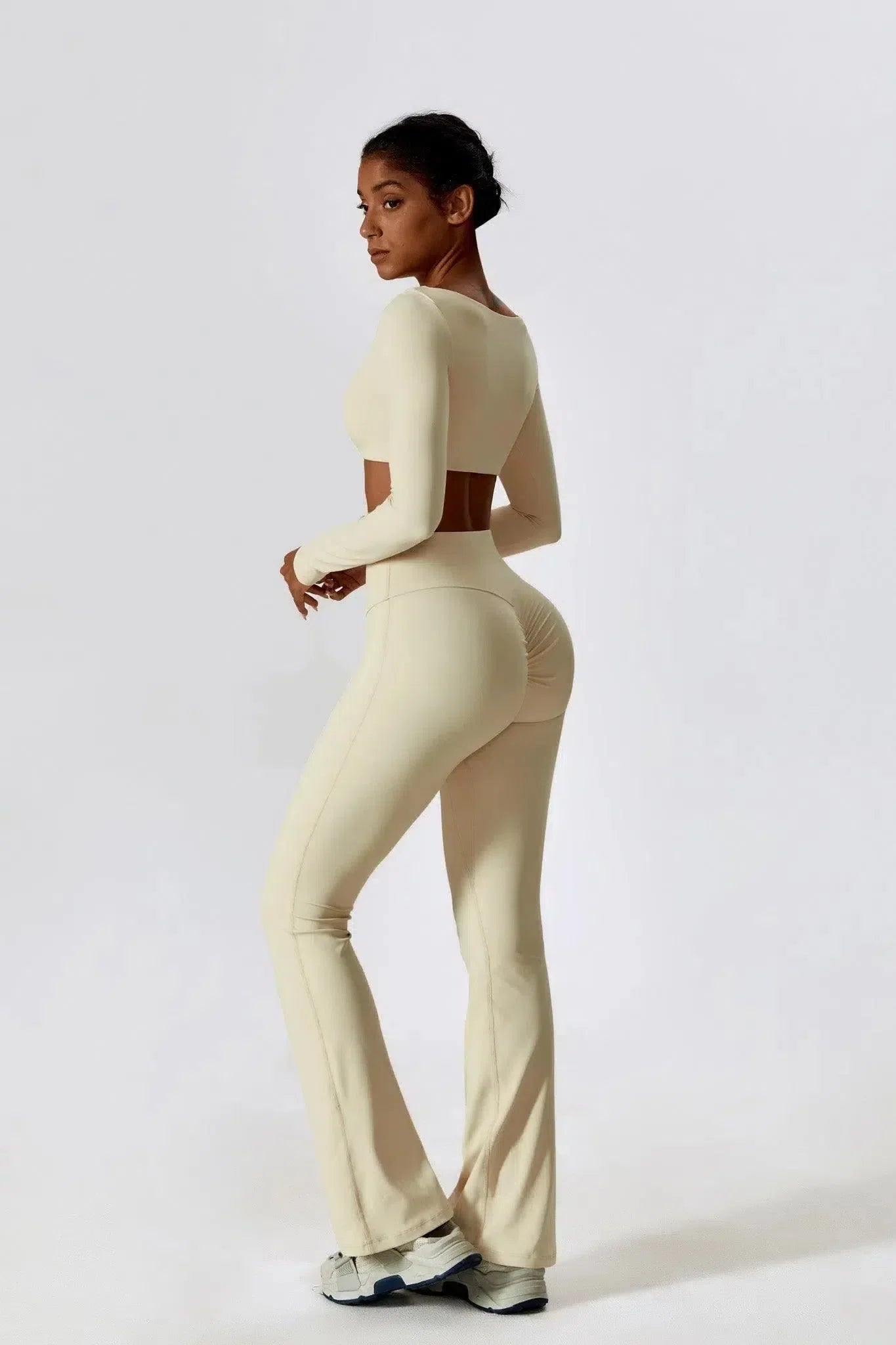 Oceane – Square neckline – Crop top & leggings set-15138002862464-Santi Vento Atelier
