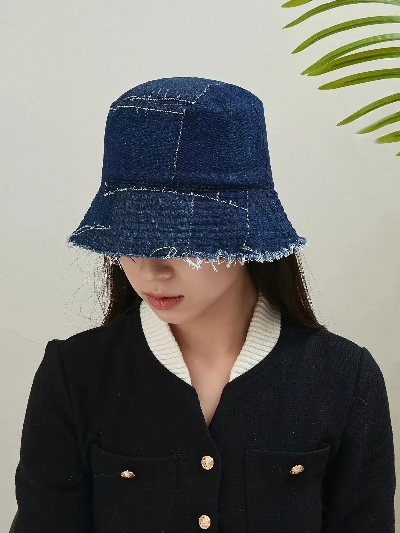Orivette – Spliced reversible – Bucket hat-15137968062848-Santi Vento Atelier