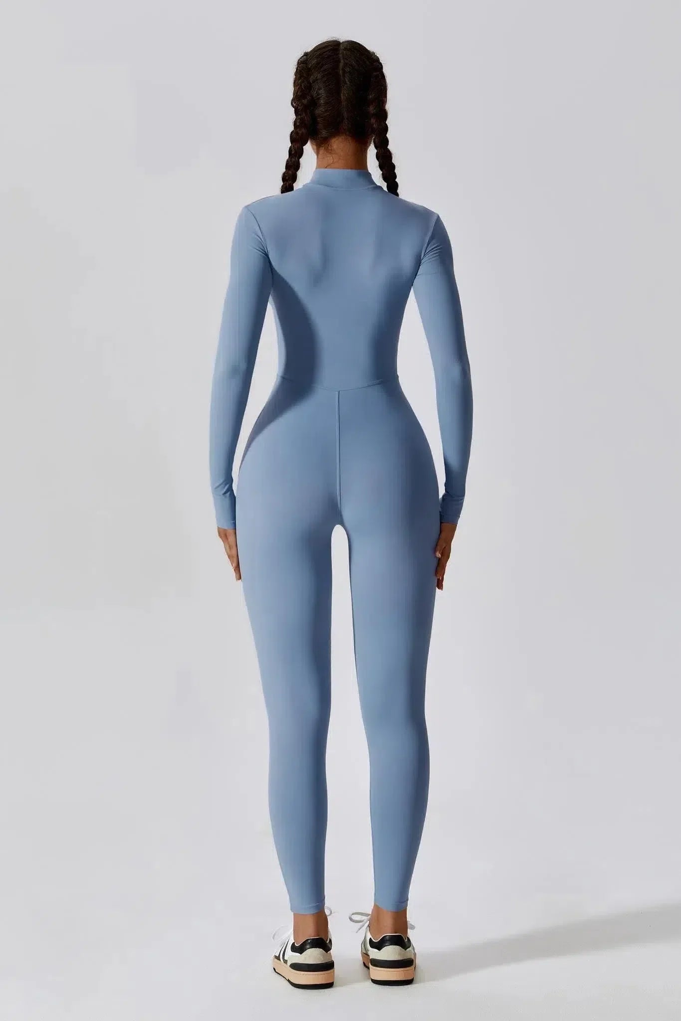 Paola – High-neck zip – Long-sleeve jumpsuit-15137996931456-Santi Vento Atelier