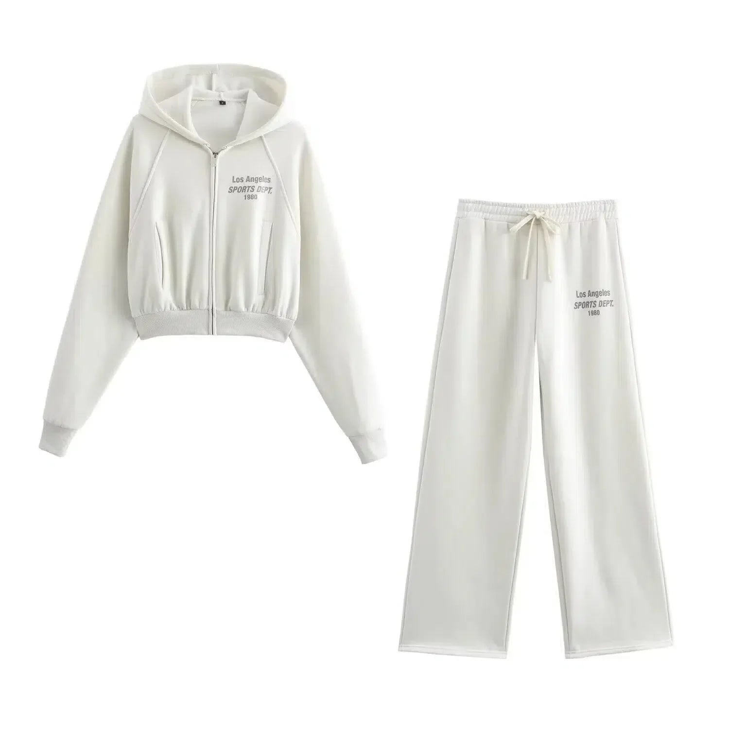 Phaedra – Zip-up hoodie & sporty sweatpants – City lounge set-15141242077568-Santi Vento Atelier