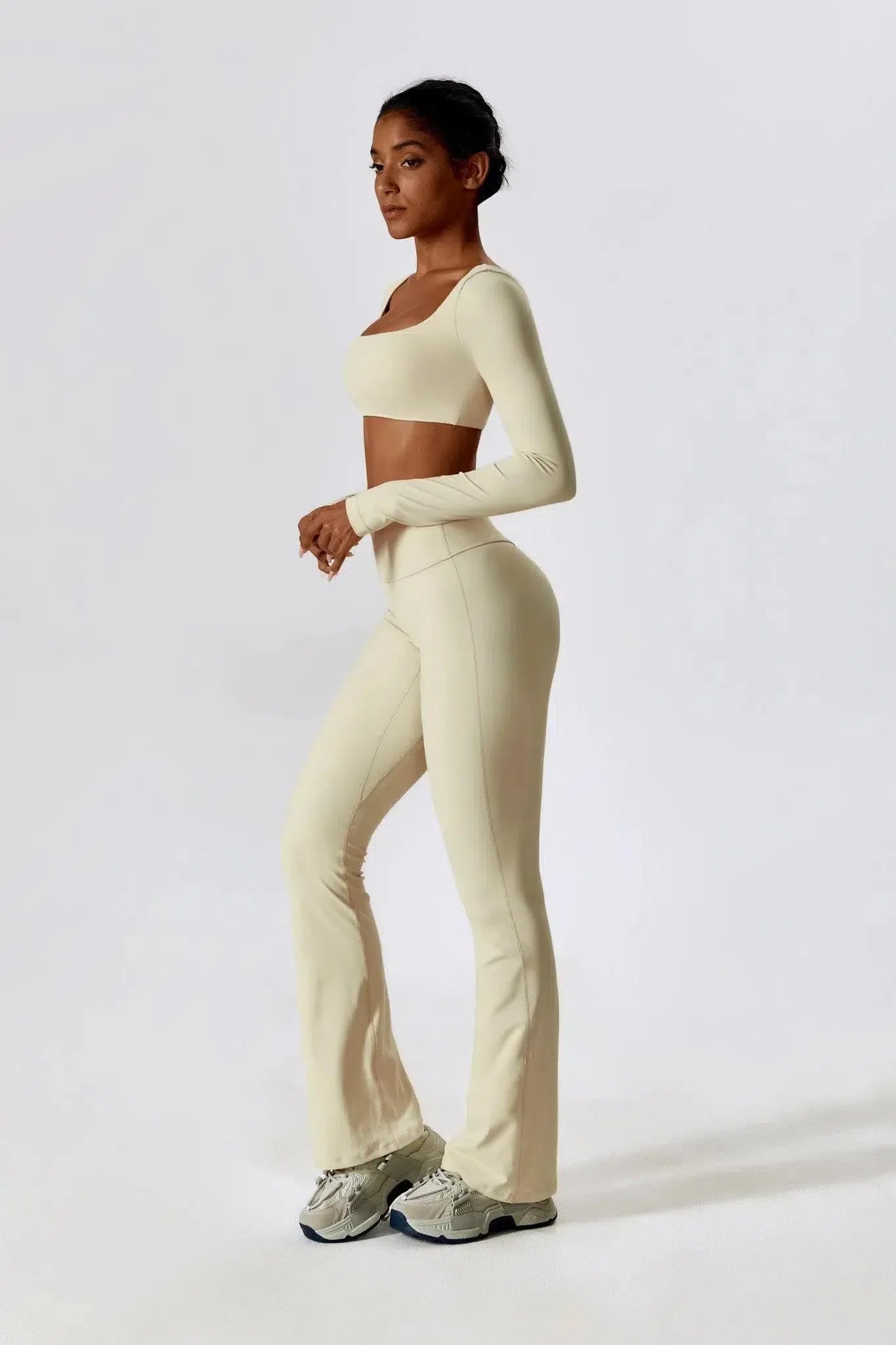 Priya – High-waisted fit – Flared leggings-15138001715584-Santi Vento Atelier