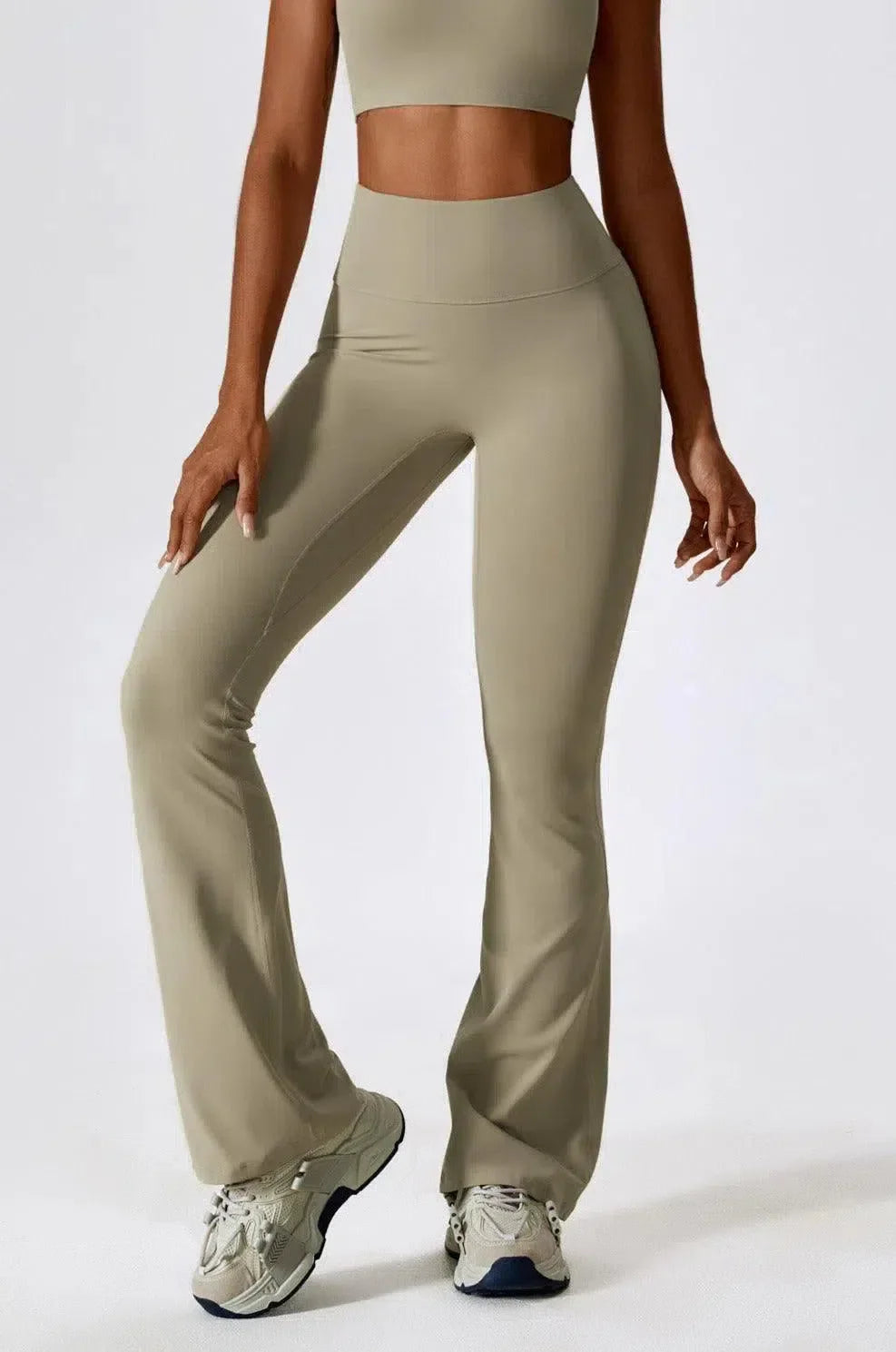 Priya – High-waisted fit – Flared leggings-15138001715584-Santi Vento Atelier