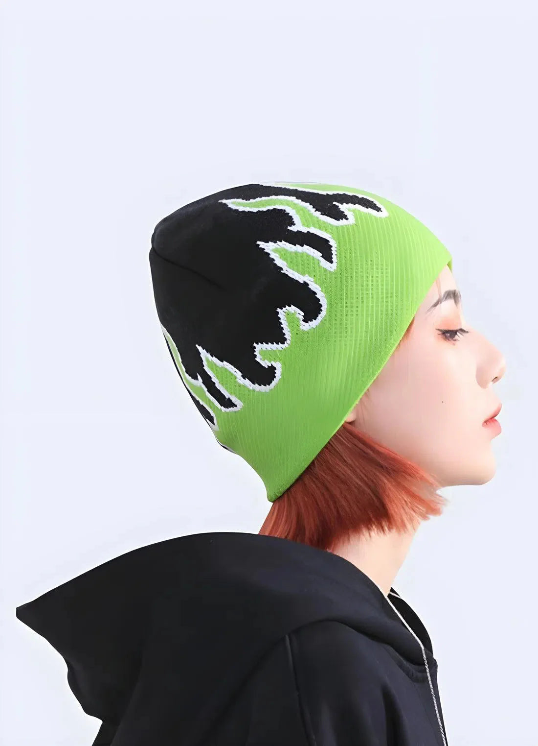 Rosalisse – Rib-knit flame – Beanie-15137968161152-Santi Vento Atelier