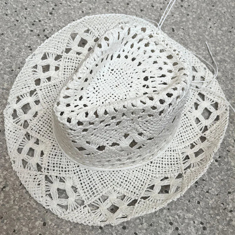 Solara – Open weave – Straw cowboy hat-15143509393792-Santi Vento Atelier