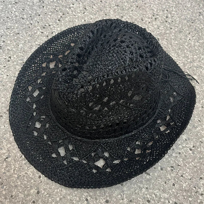 Solara – Open weave – Straw cowboy hat-15143509393792-Santi Vento Atelier