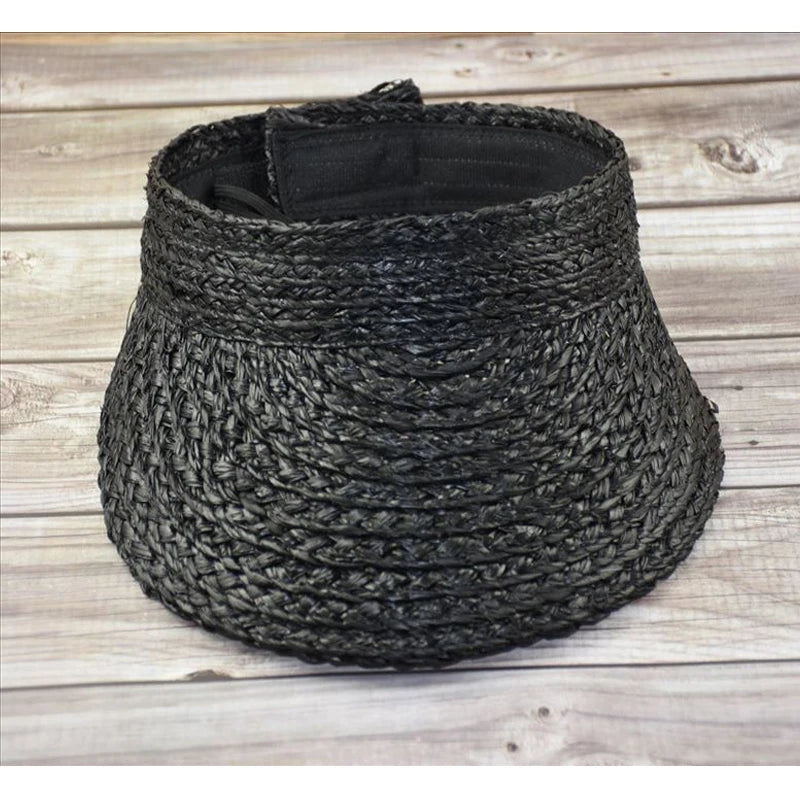 Serina – Braided straw – Sun visor-15144674984320-Santi Vento Atelier