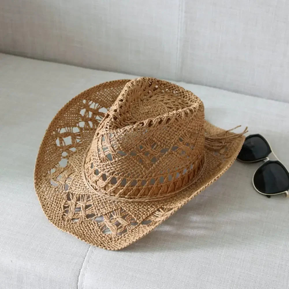 Solara – Open weave – Straw cowboy hat-15143509393792-Santi Vento Atelier
