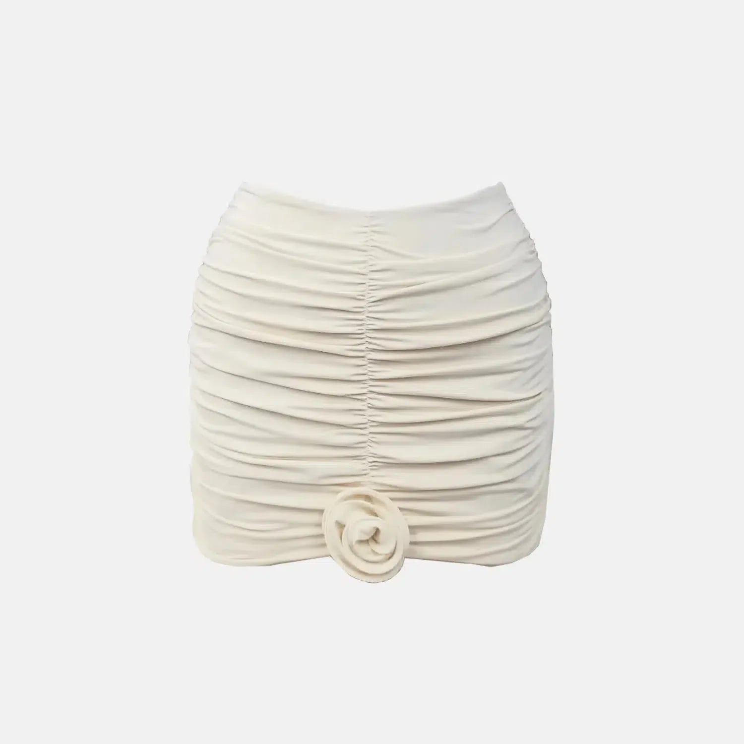 Satie Élégance Set – White – Floral gathered skirt-15138008367488-Santi Vento Atelier