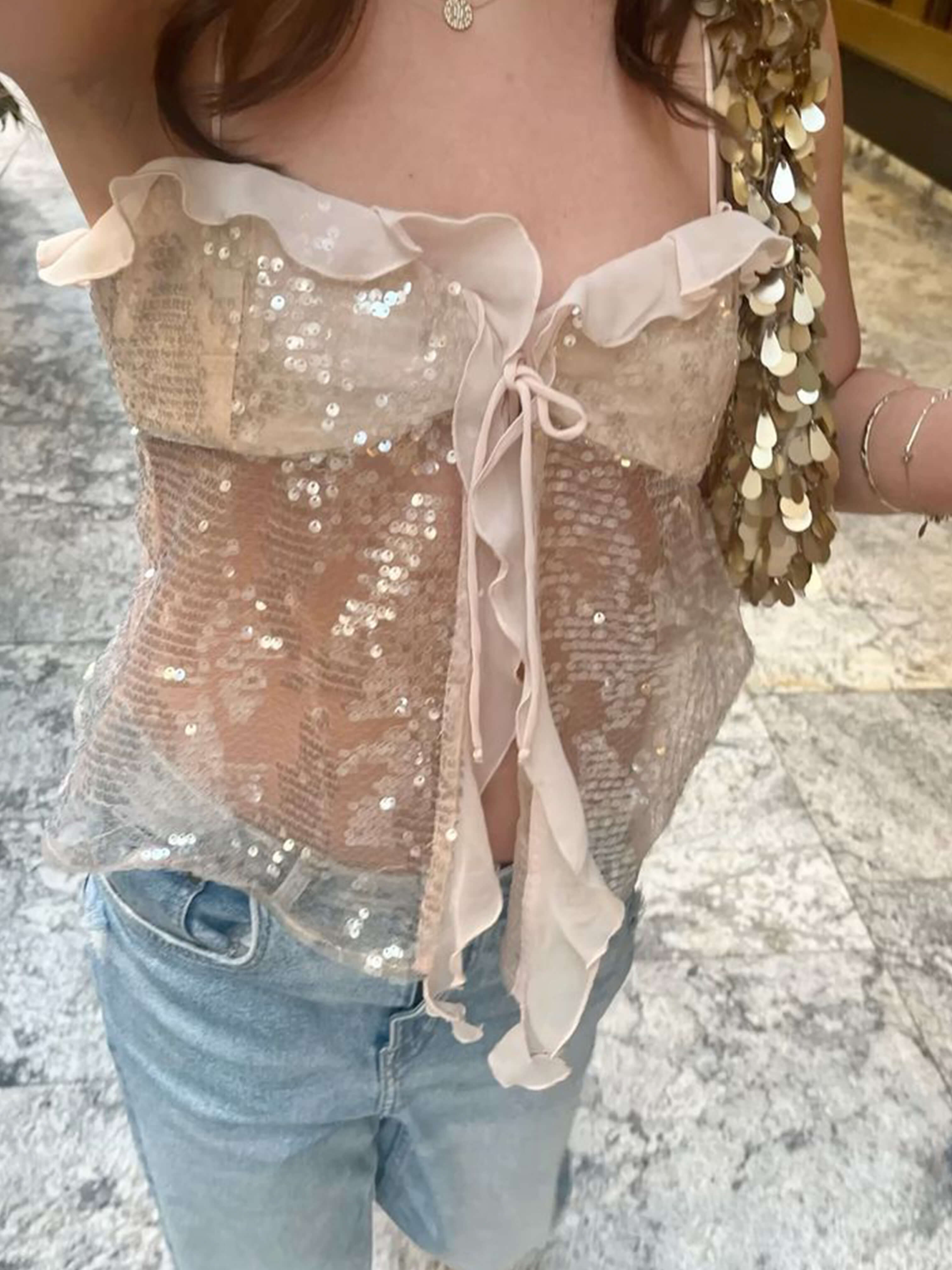 Melody - Sequin Top-15157941043584-Santi Vento Atelier