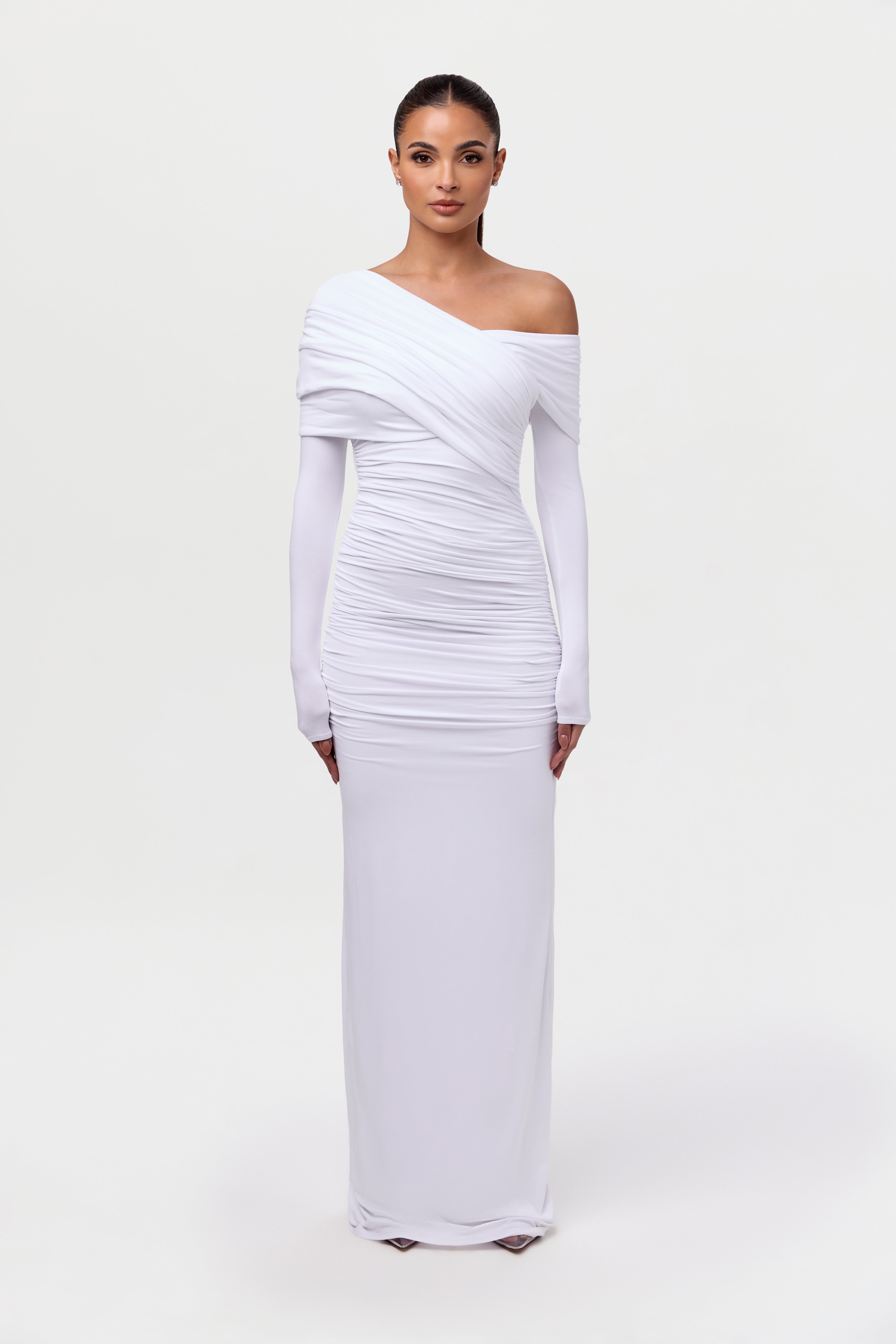 Selina – Draped elegance – Off shoulder gown-15148936855936-Santi Vento Atelier