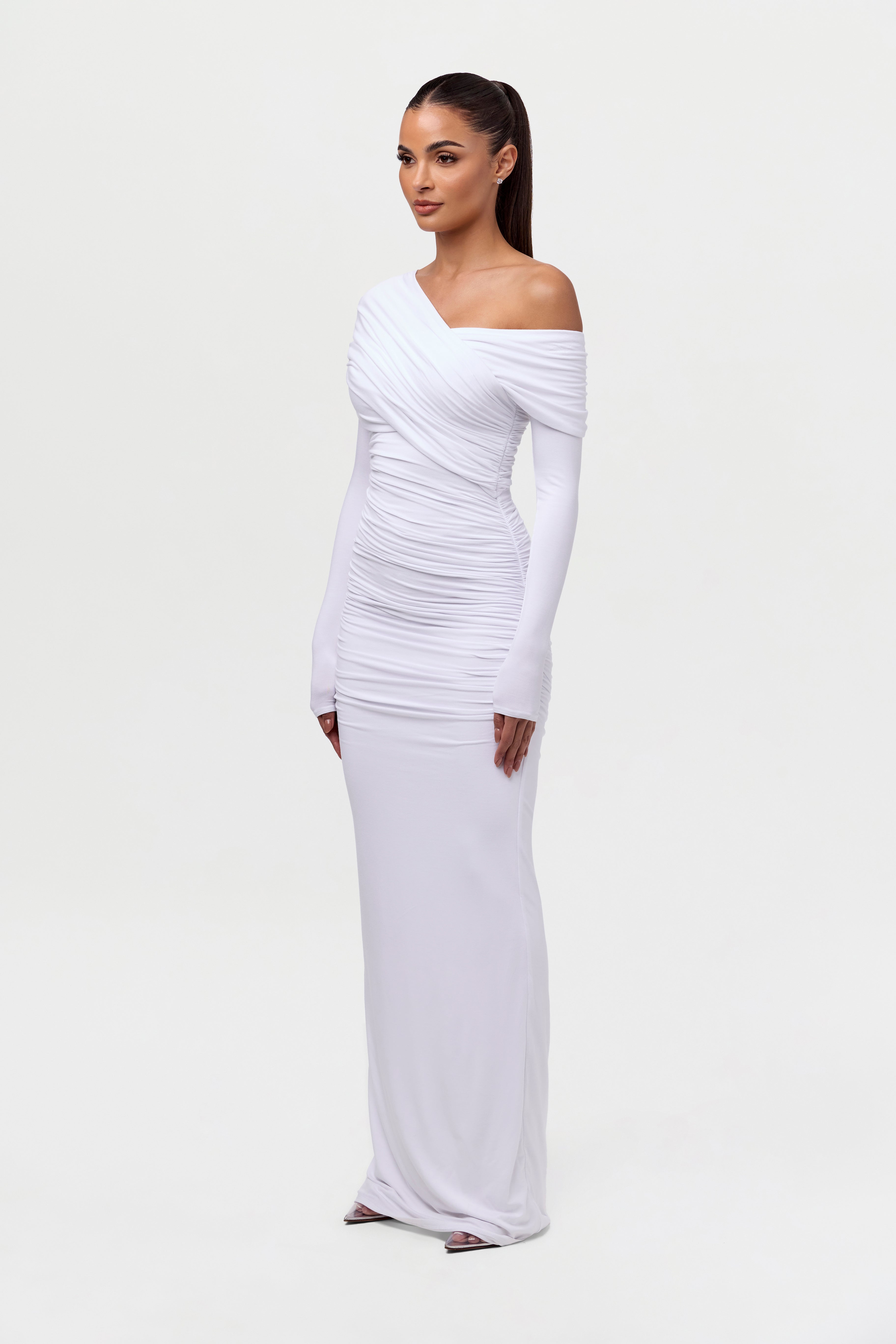 Selina – Draped elegance – Off shoulder gown-15148936855936-Santi Vento Atelier