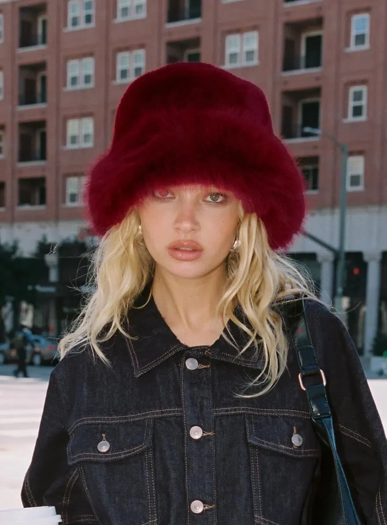Selisara – Red plush – Bucket hat-15137967866240-Santi Vento Atelier